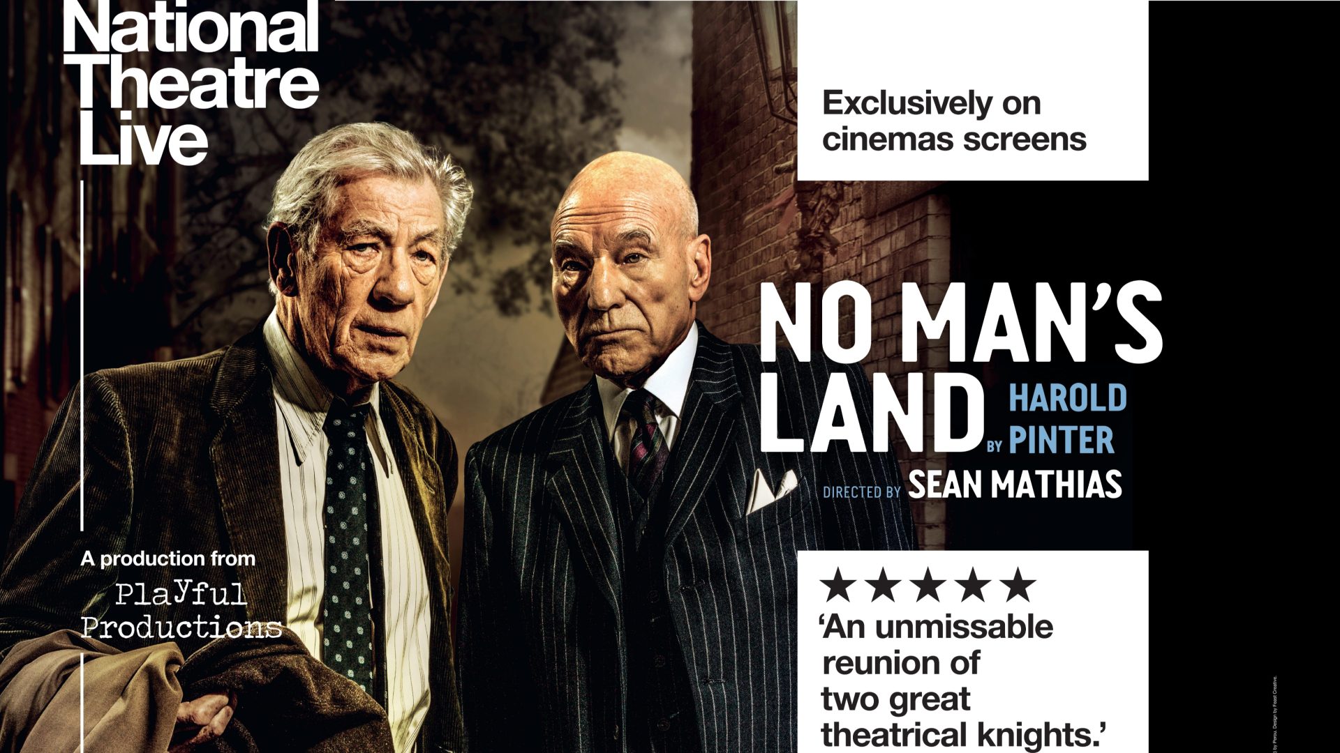 National Theatre Live: No Man’s Land (2016) (NR)
