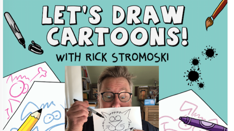 “Stupor Heroes” Cartooning Workshop w/ Award-winning Cartoonist Rick Stromoski