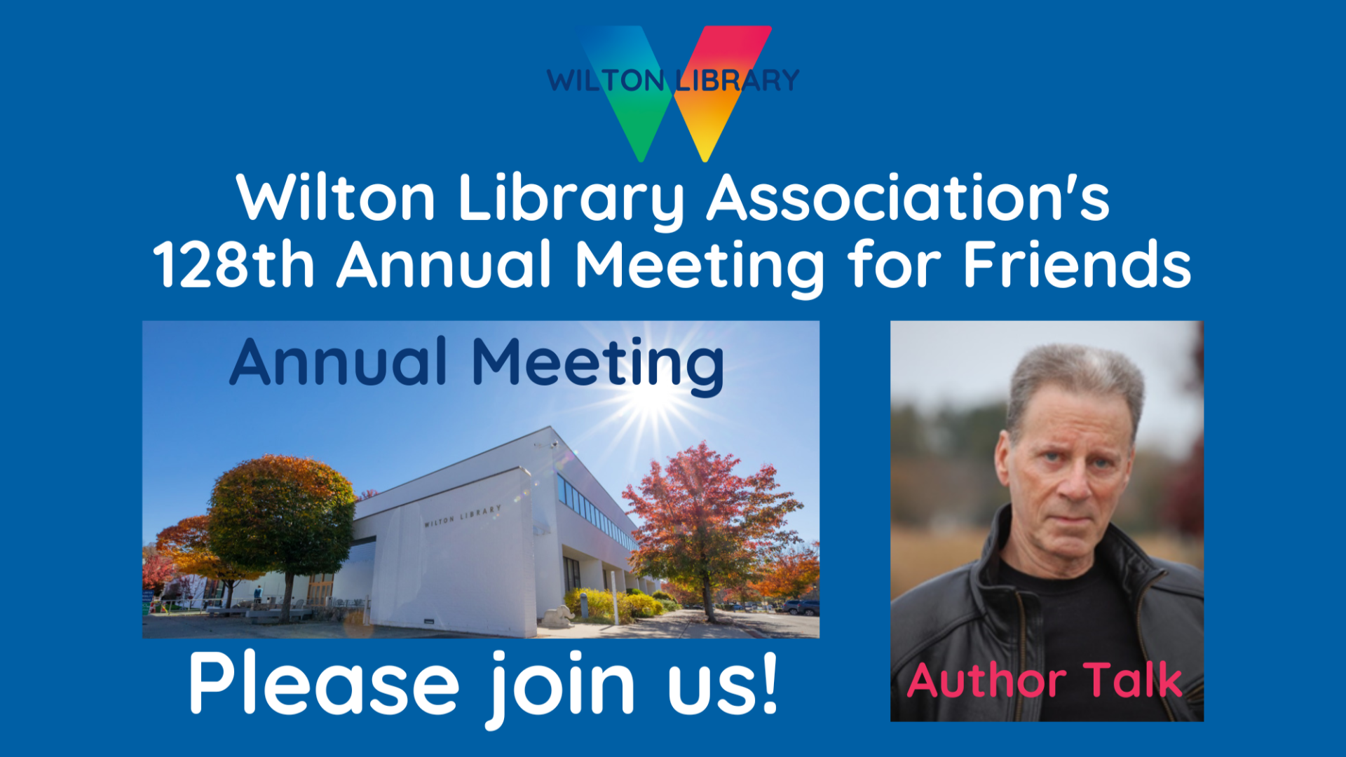 Wilton Library’s 128th Annual Meeting and Author Talk by Mark Rubinstein