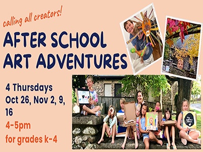 AFTER SCHOOL ART ADVENTURES AT THE CARRIAGE BARN