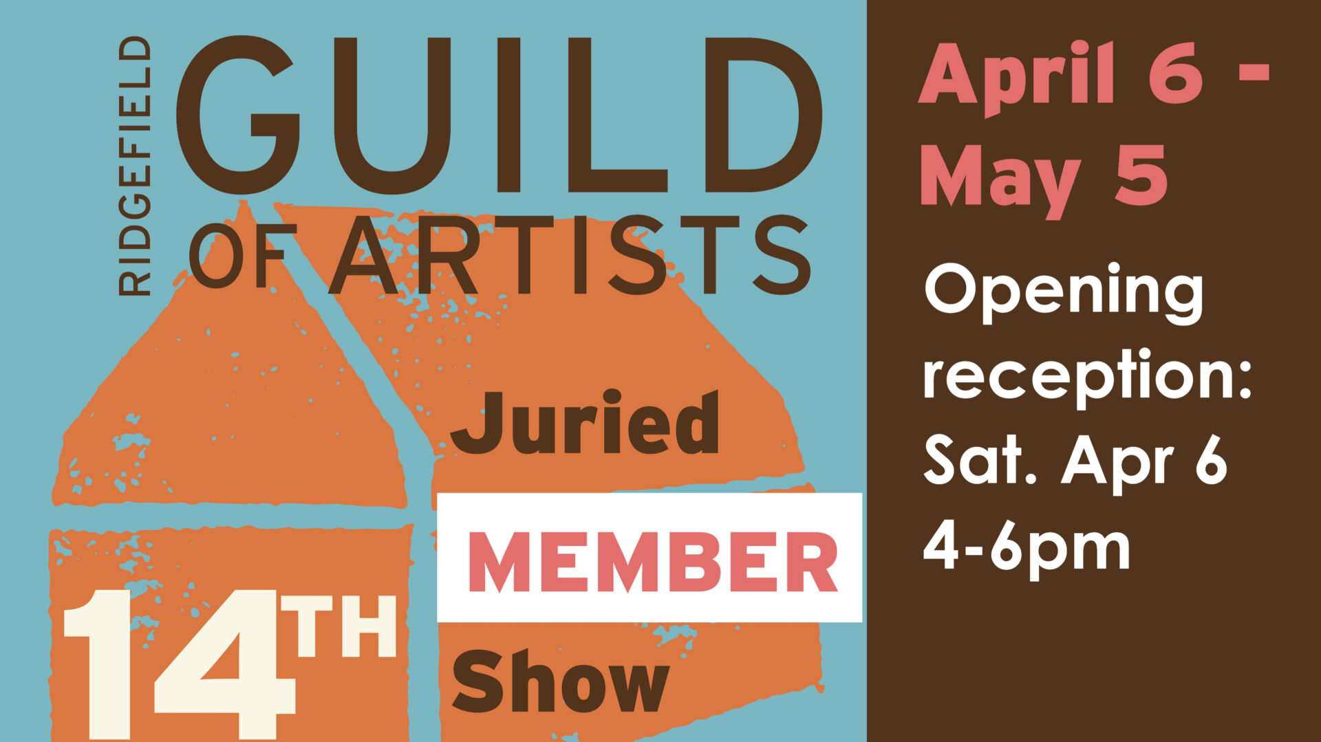 Ridgefield Guild of Artists’ 14th Juried Member Show Walk and Talk Sunday, May 5 from 2 to 4pm